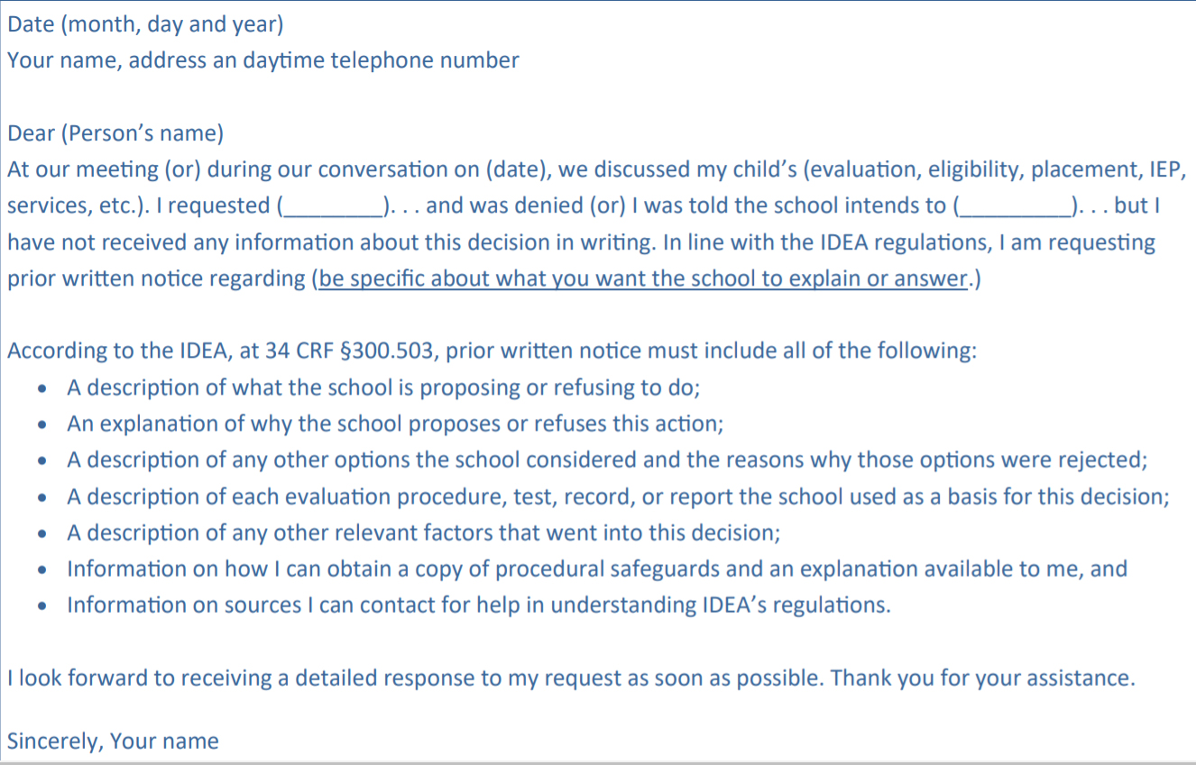sample letter to principal from parent to request teacher